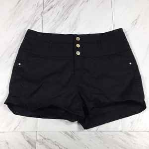 ⭐️ 12 REFUGE BLACK HIGH WAIST SHORTS